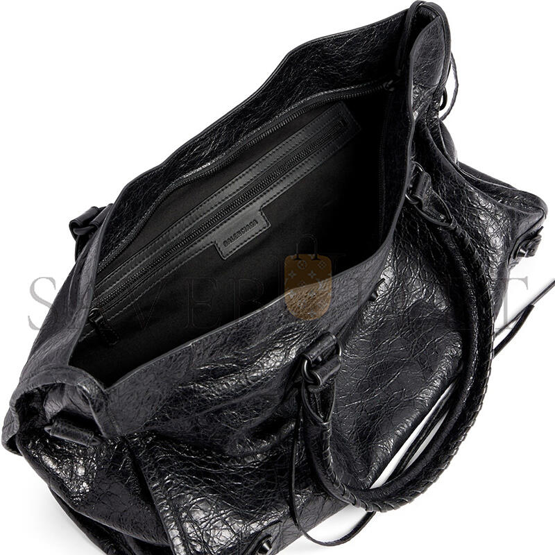 BALENCIAGA LE CITY BAG LARGE IN BLACK 8657652ACME1000 (46*29*17cm)
